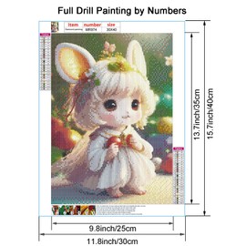 Maripabon 5D Diamond Art Painting Kits for Adults Cute Animals Glitter Rats Full Drill DIY Diamond Art Kits Animals Aesthetic Picture Art for Home Wall Decor, 11.8x15.7 inc