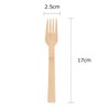 HTB Disposable Forks, 100 Pieces, 6.7 inches (17 cm), Natural