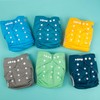 ALVABABY Baby Cloth Diapers 6 Pack with 12 Inserts One
