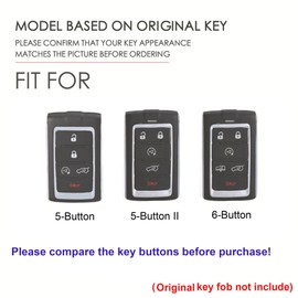 Hontumax Vintage Leather Key Fob Cover Case for Jeep Grand Cherokee Wagoneer 2024 2025 2026, Handmade Crazy Horse Leather, Black