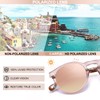 CARFIA Round Sunglasses for Women Polarised Women Sunglasses with 100%