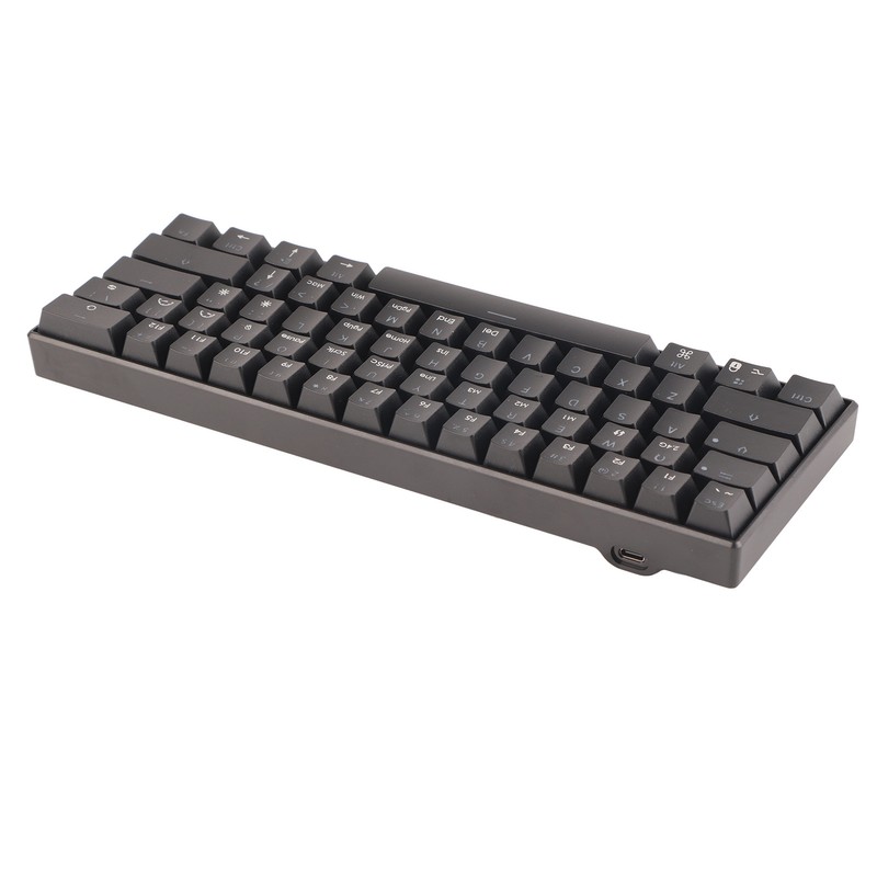 Mechanical Keyboard 61 Keys Three Modes Support Wireless Portable Ergonomic