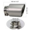 Krtopo Car Exhaust Tailpipe Muffler Tip Fit for 2.5"(63mm) Inlet
