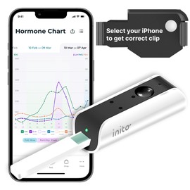 Inito Fertility Monitor & Hormone Tracker for Women | Estrogen, LH, PdG (Urine Metabolite of progesterone), FSH | Track and Confirm Ovulation | Includes 15 Strips (Compatible with iPhone 13 Pro Max)