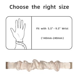 EANWireless Compatible for Garmin Lily 2 Watch Band,14mm Soft Cloth Elastic Scrunchie Watch Band With Rose Gold Quick Release Ear Women Replacement Accessory Compatible for Garmin Lily2 Bands