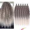 MAYSA Ocean Wave Crochet Hair 30inch, 6Packs Curly Braiding Crochet