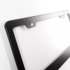 PS-AUTO Matte Black finished stainless steel license plate frame plain