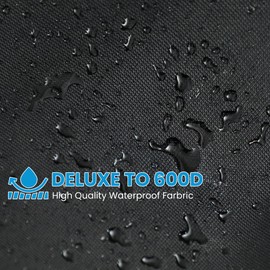 BlueStars Outdoor Lawn Mower Cover Heavy Duty 210D Oxford Fabric, Waterproof and UV Resistant, Universally Fits Most Walk-Behind Push Mowers - Includes Drawstring & Storage Bag, Black