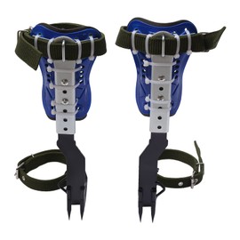 Gdrasuya10 Climbing Spike Adjustable Tree Climbing Gear with Extra Multi-Functional Straps Safety Belt Rope Tree Climbing Tools for Outdoor Jungle Fruit Picking,Max Load 330.69Lbs,Blue