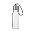 eva solo Sports Drinking Bottle Clear with (Grey Strap)