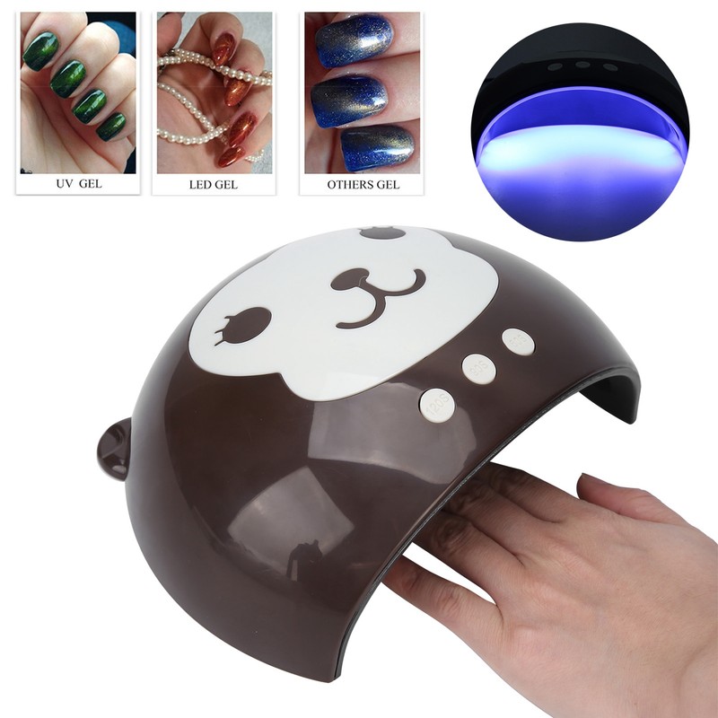 Cute Cartoon Monkey UV LED Nail Dryer 36W Gel Polish