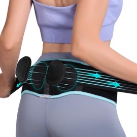 Sacroiliac Hip Belt With Double 3D Pad for Women and Men，With Anti Slip Strips Adjustable Pelvic Support Belt for Sciatica, Pelvis, Lumbar & Nerve Pain Si Joint Dysfunction Trochanter brace(Regular)