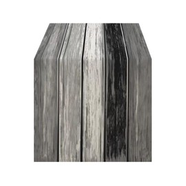 LOZULO Grey Vintage Table Runner Rustic Coffee Table Runners 40cm Wide Linen Striped Patterned Table Cover Outdoor Waterproof Table Cloth Decoration 40x140cm