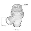 3 Bar Pressure Relief Safety Valve Replacement for Ideal, Baxi,