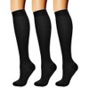 Aoxwomens Compression Socks Knee-High Athletic Socks Running Hiking Nursing Pregnacy