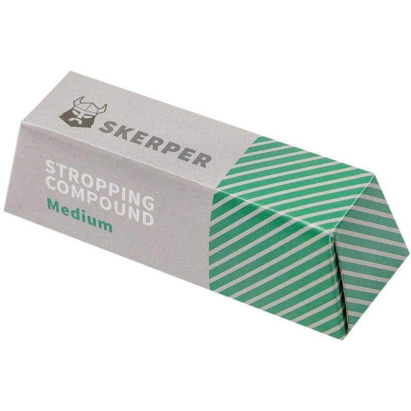 Skerper Stropping Compound STC003 Polishing Block Medium, Green