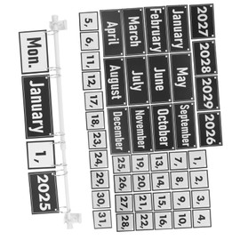 VILLFUL 1 Set Classroom Flip Calendar Set Teacher Calendar with Date Cards for Interactive Learning and Classroom Decor Engaging Educational Tool for Organized Learning Spaces