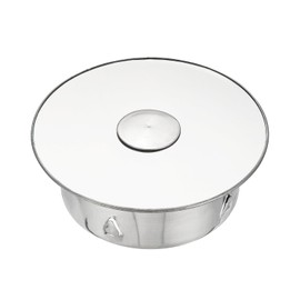 PATIKIL Chimney Hole Cap, 126mm(5 Inch) Adjustable Round Stainless Steel Flue Hole Cover Stove Pipe Cap Pipe Cover with Cap for Kitchen Balcony Sewer, Silver Tone