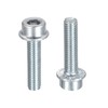 sourcing map M5x20mm Flanged Socket Head Cap Screws, 10pcs 8.8