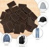 BUVKHMX 30 Blank, Rectangular, Laser-engravable Faux Leather Hat Patches with