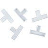 Connex COX792014 T-Shaped Tile Spacers of Plastic, White, 4 mm,