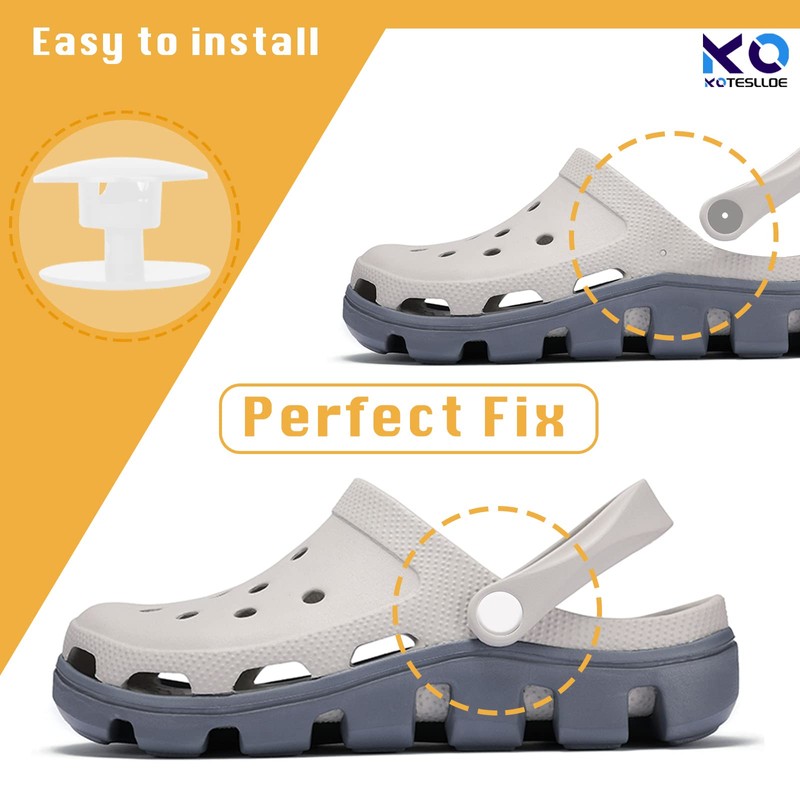 KOTESLLOE 8 Sets Replacement Rivets for Croc, Replacement Parts for