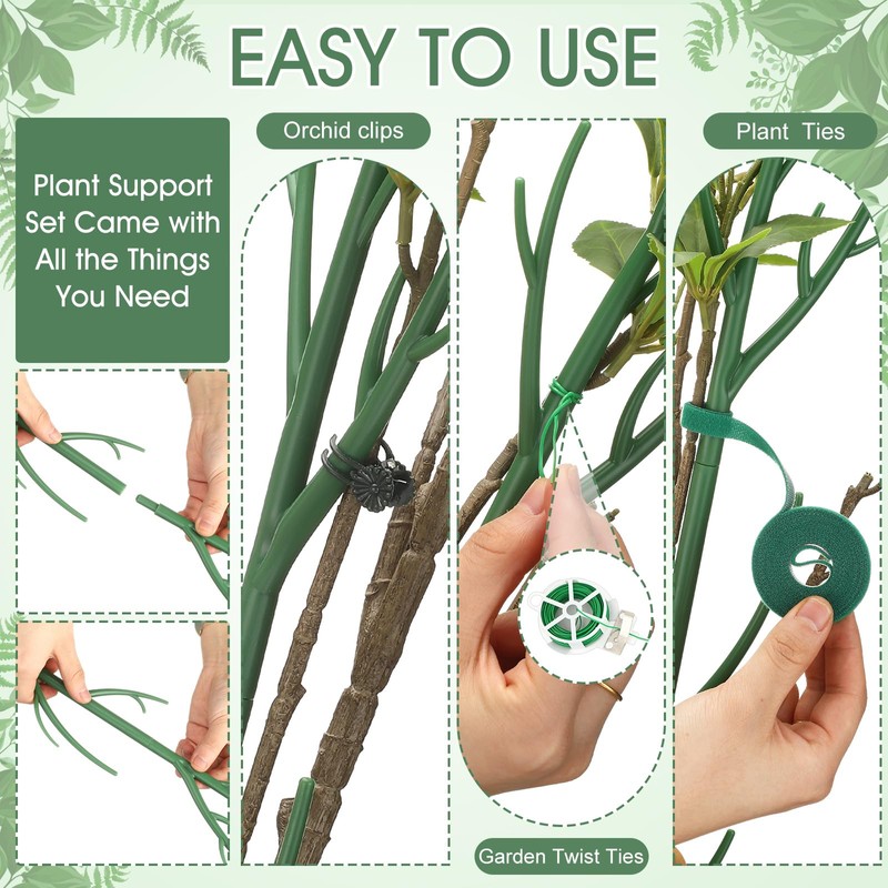 Honeydak 18 Pack Monstera Plant Support Plant Support Stakes for