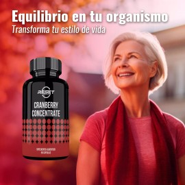 Reset Nutrition® Cranberry Concentrate 90 Cápsulas | Concentrado De Arándano Suplemento Alimenticio para Salud Urinaria, Antioxidante y Apoyo Inmunológico.