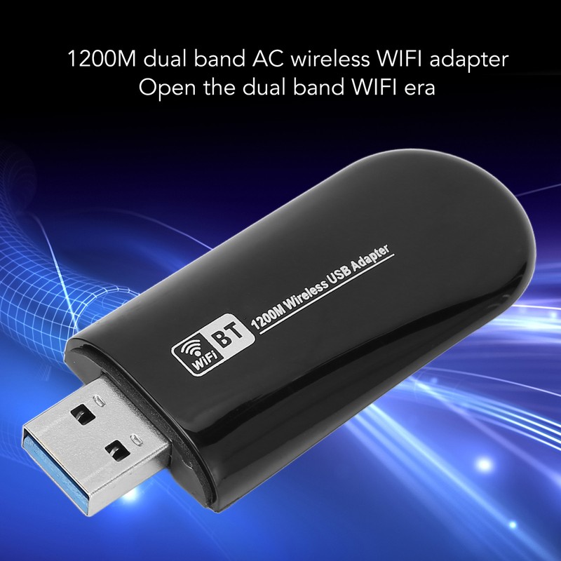 Wireless USB Adapter Desktop Computer 1200Mbps Wireless Network Card Dual