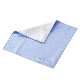 Elecom KCT-003BU Cleaning Cloth, Ultra Fine Fiber, For Display, Double Sided, Small