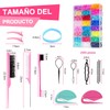 2000 Mini Bandas de Goma, Accesorios para Cabello para Niños