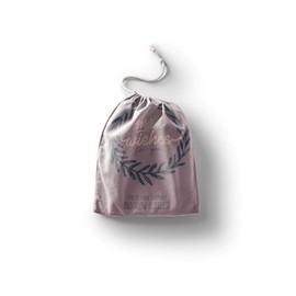 Le Jardin du Lin Printed Cotton Bags with Drawstring, Shopping Bag, Fabric Bag, Fabric Bag, Vegetable Bag, Reusable, Environmentally Friendly, Multipurpose, Foldable, Size: 30 x 40 cm