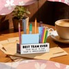 WINOESHE Stainless Steel Pencil Holder with Best Team Ever, Appreciation
