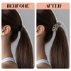 TTPSRY Set of 6 High Ponytail Hair Clips, Elegant Alloy