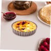 Mobestech 2pcs Non-Stick Quiche Pans Removable Bottom Tart Baking Trays