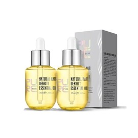 PURC Natural Hair Density Essential Growth Oil for Men and Women Damaged Hair, Veganic, HuaQing 2 Pcs,