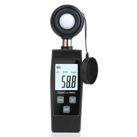 Light Meter Handheld Lux Meter for Ambient Light Intensity Monitoring Digital Photometer Range up to 200,000 Lux Photo Illuminance Sensor with MAX/MIN Data Hold for Grow Plants LED
