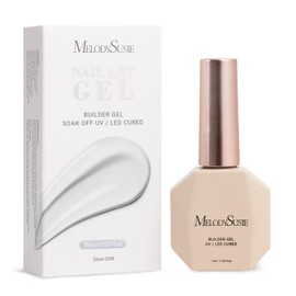 MelodySusie Builder Nail Base Gel Builder Gel for Nails Thickening, Soak Off UV Gel,Extension Gel Rhinestone Nail Glue Gel in a Bottle for Nail Art Design Gift for Women