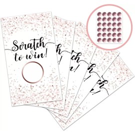 Unbranded 120 PCS Scratch off Stickers Cards Blank Gift Certificates for Business, for Hai