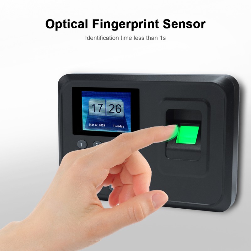 Intelligent Biometric Fingerprint Password Attendance Machine Employee Checking-in Recorder 2.4