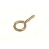 200 Of Picture Frame Screw In Eye 12Mm X 1.2Mm Eb Brass Plated Steel