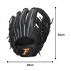 Falcon Boys' Softball Glove LH (Right Throw) FGS-211 Black, Large