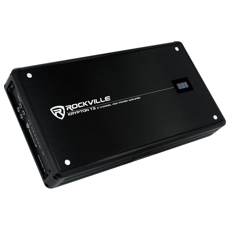 Rockville KRYPTON-T2 2800 Watt Peak/700w RMS 2 Channel Amplifier Car
