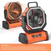 CRST Camping Fan, 20000mAh 58Hrs Rechargeable Portable Fan with LED
