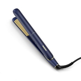 BaByliss Plancha de Pelo Midnight Luxe - Placas flotantes de cerámica con titanio, Deslizamiento suave, Calentamiento rápido en 30 s, 3 ajustes de