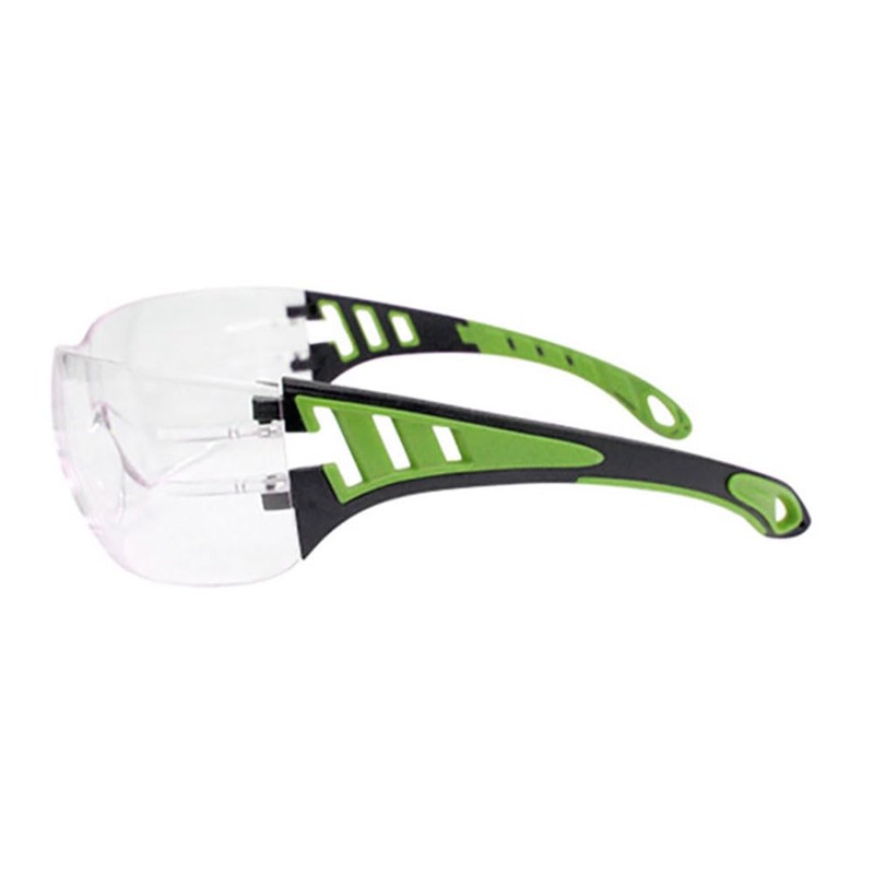 Nuevo 2024 - Gafas de seguridad transparent with patillas verdes