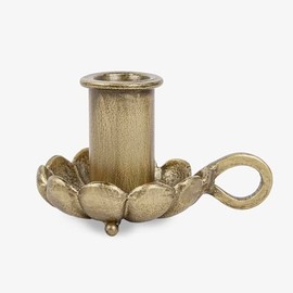 Luminara Brass Flower Sharped LED Taper Holder for Luminara Flameless Moving Flame LED Taper (3.14" x 2.75")