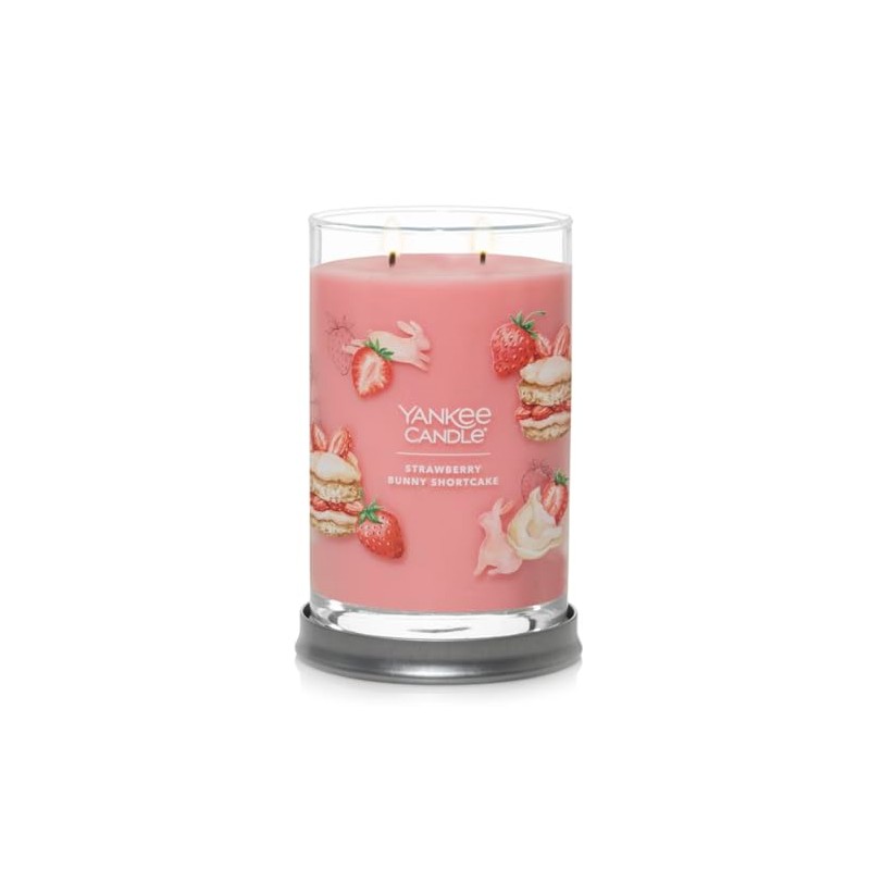 Yankee Candle Strawberry Bunny Shortcake Signature Tumbler, Pink