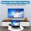 USB C Magnetic Adapter Converter, USB 3.1 40Gbps, 140W PD