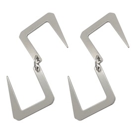 Seekdem SD-LH002SV-6P Lantern S-Shaped Hooks, Set of 6, Silver, All Purpose Hooks